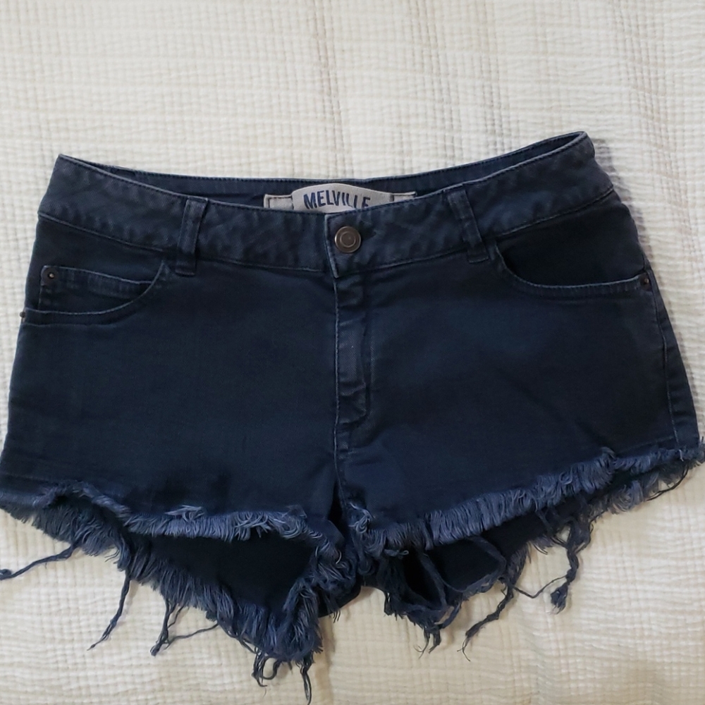 Brandy Melville Navy Jean Shorts